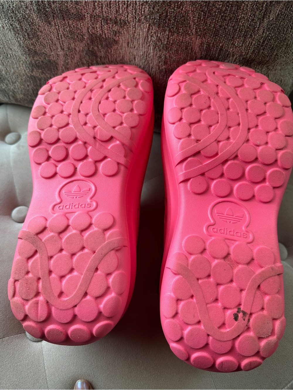 adidas  Pink Slip-On Slide Sandals - Picture 4 of 4